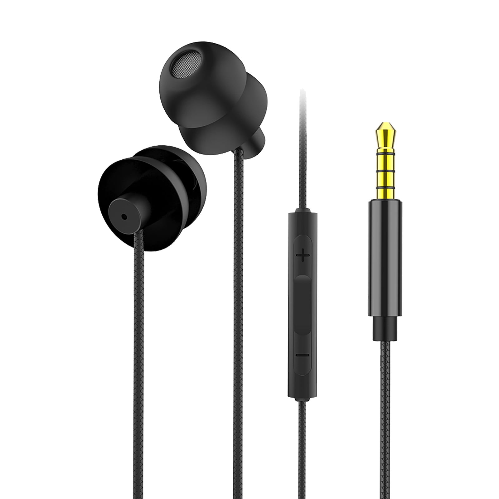 Silicon Sleeping Headphones Earplugs Earbuds With Mic For Cellphones ,Tablets