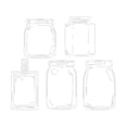 thumbnail image 1 of Trendy Tool Kit for Home, 20PC Large Size Bookmark Flower Page Clips Bookmarks Children Handmade DIY Transparent Flower Page Glass Bottle Wishing Bottle Sticker, 1 of 9