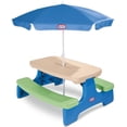 thumbnail image 1 of Little Tikes Easy Store Picnic Table with Umbrella - Blue\Green, 1 of 4