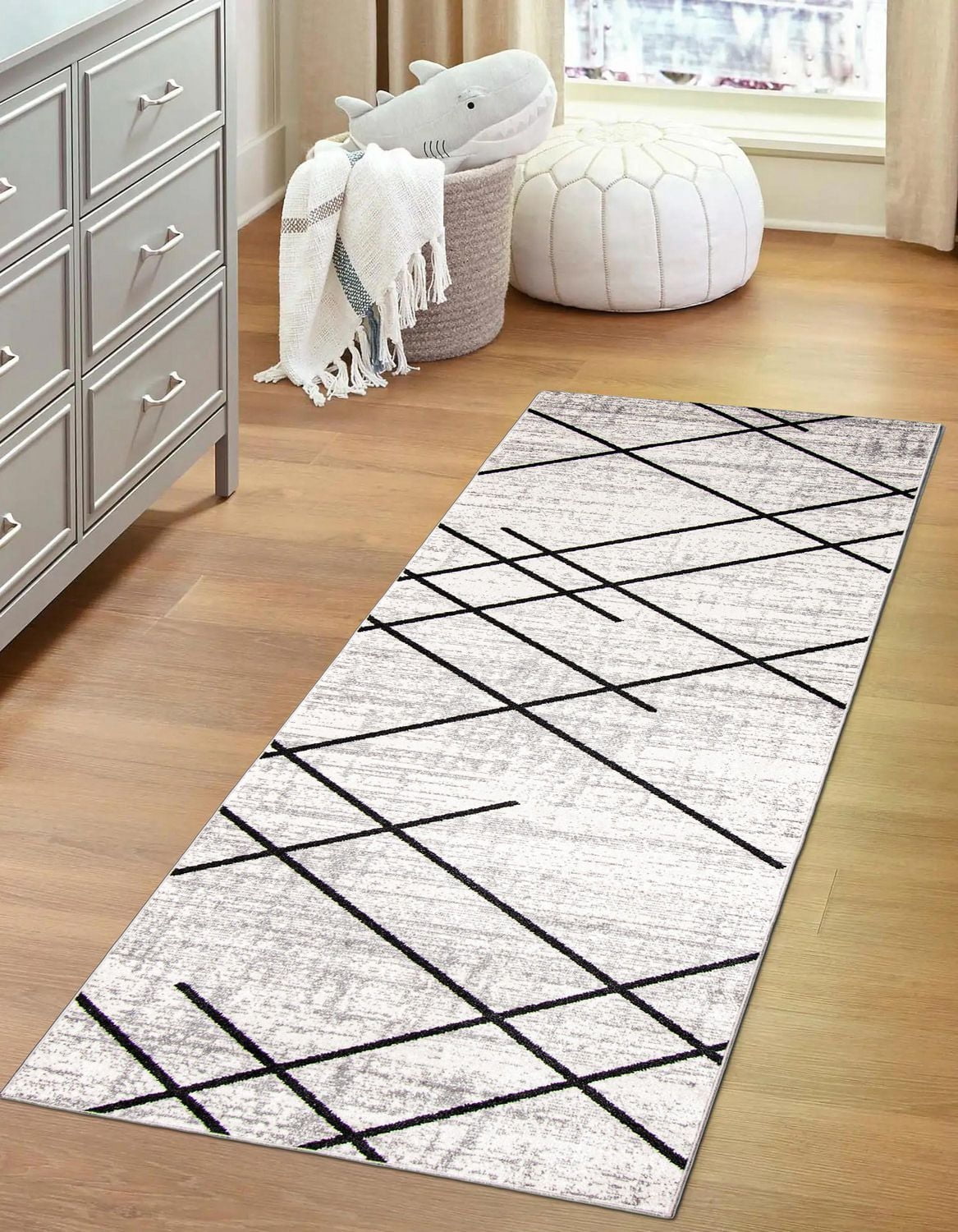 Tapis Lavable ECARPET Géométrique pour Chambre, Salon, Chambre d'Enfant