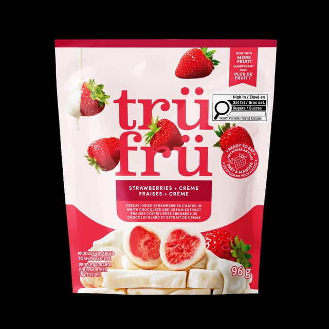 Fraises lyophilisées à la crème Trü Frü, 96 g