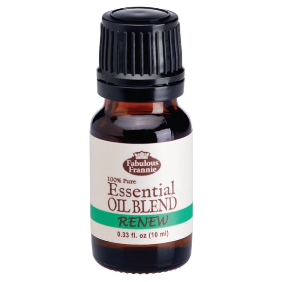 Fabulous Frannie Renew Mélange d'Huiles Essentielles 100 % Pur, Mélange d'Huiles Essentielles Non Dilué Clou de Girofle, Menthe Poivrée, Orange, Lavande, Romarin et Eucalyptus Huile Essentielle 10 ml