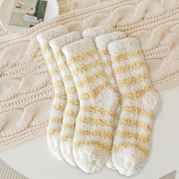 Warm Christmas Fashion Windproof Printing Mid Tube Socks Long Tube Cotton Sports Socks Sock Yellow