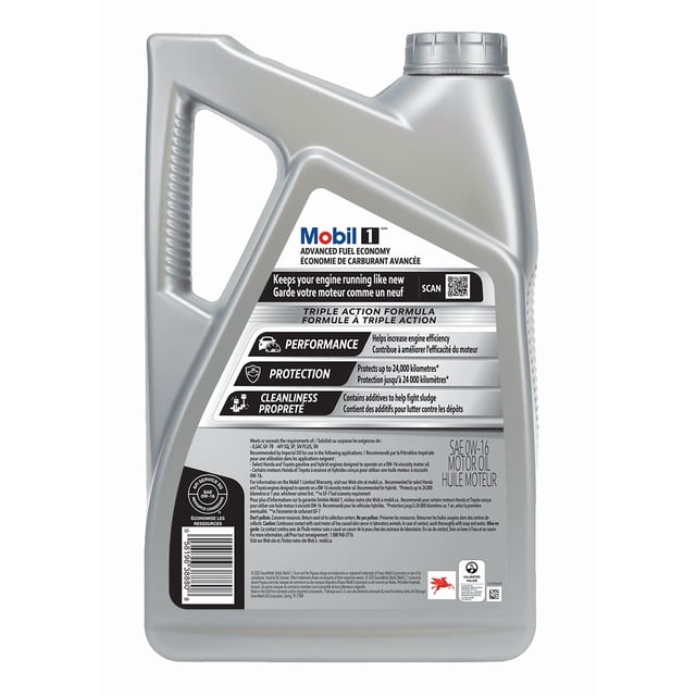 Mobil 1™ Full Synthetic Engine Oil 0W-16