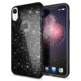 thumbnail image 1 of Case Compatible With Iphone Xr, Mobile Phone Cover Glitter Ultra-Slim Silicone Case, Back Cover Protective Cover, Glitter Sparkle Mobile Phone Case Bumper, Thin Bling Rhinestone Case, Color: Black, 1 of 6