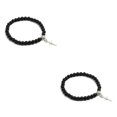 thumbnail image 1 of Baohd Stylish And Comfortable Beaded Bracelets For Wear Gift Cross Pendant Bracelets black 2Set, 1 of 6