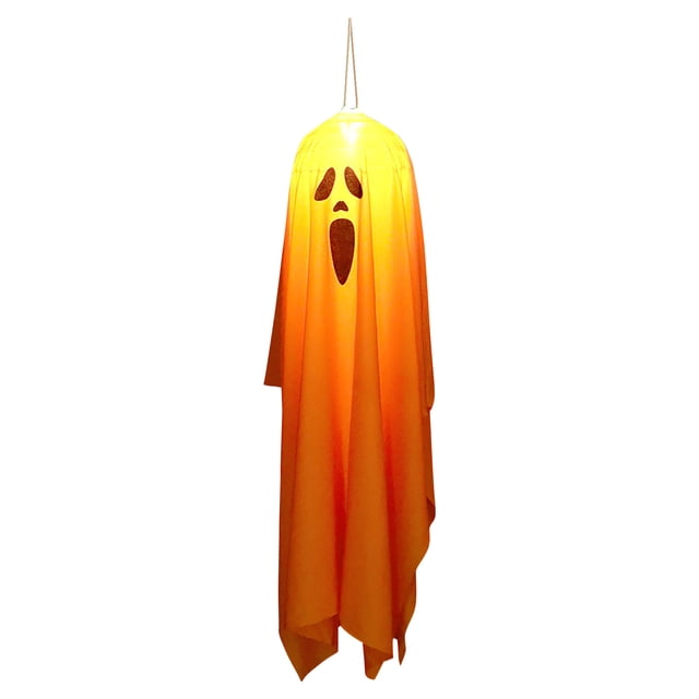 Large Orange Led Ghost Lantern String Light Handheld Pumpkin Lamp Battery Powered Halloween Party Decoration For Indoor Outdoor Use Polyester Fiber B
