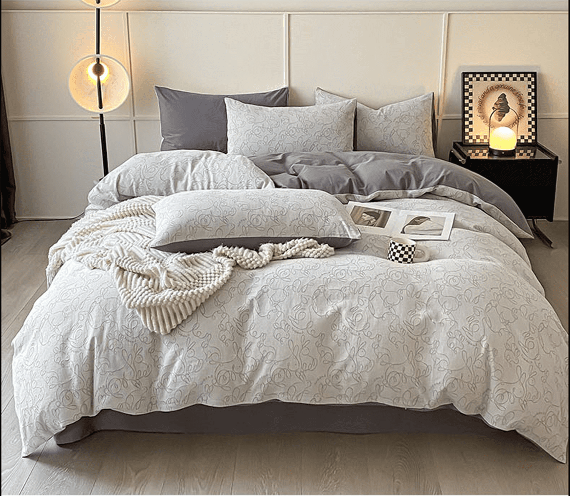 Zhuge Bed Sheets Set, Bedding Sheets Pillowcases Kit, Twin Bed Set, Hotel Bedding, Home Decor(Gary)