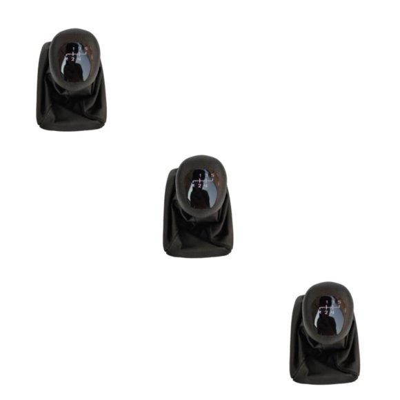 ZheElen Black Reliable Replacement Car Gear Knob Gaiter Boot Head With Easy Installation Elegant Appearance black 3Set