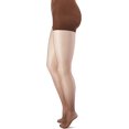 thumbnail image 4 of Hanes Womens Perfect Nudes Run Resistant Tummy Control Girl Short Hosiery, S, 4 of 9