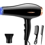 Ac motor professional hair dryer, ceramic technology, black