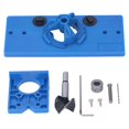 thumbnail image 2 of 35mm Concealed Hinge Jig Boring Hole Drill Guide Cutter Bit Set, Hinge Hole Saw Jig Drilling Guide Cutter Bit Set Woodworking Punching Boring Locator for Cabinet Door Installation, 2 of 7