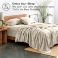 thumbnail image 4 of Bare Home Ultra-Soft Stretchy Sheet Set - Premium 1800 Collection - Deep Pockets - 3 Piece - Twin, Sand, 4 of 8