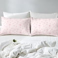 thumbnail image 4 of Drap-housse pour Enfants à Étoiles Roses Taille Simple, Ensemble de Literie de Dessin Animé Ciel Étoilé Princesse de Rêve, Déco de Chambre Filles Femmes, Patchwork Géométrique d'Étoiles Girly Romantique, 1 Taie d'Oreiller (Sans Drap du Dessus), 4 of 6