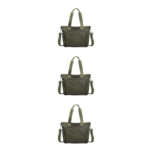 kurtrusly 1/2/3 Sac Fourre-Tout Durable pour Femmes - Anti-Rayures et Résistant à l'Usure Pratique Vert 3 Pcs