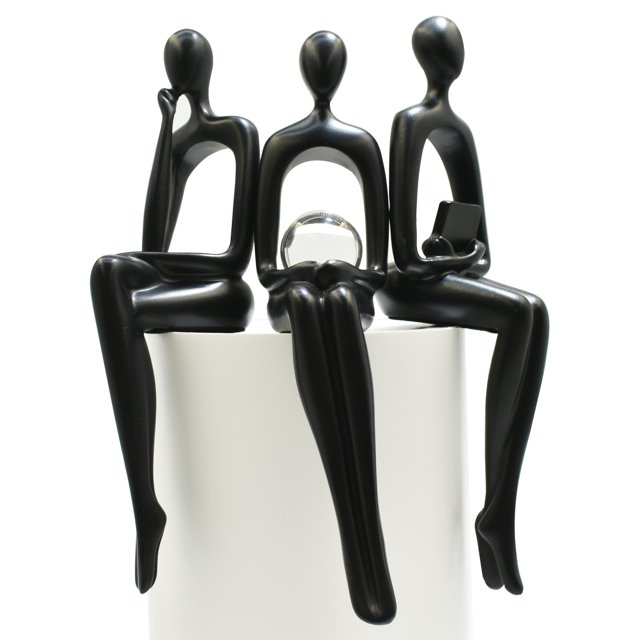 Adam & Friends Shelf Sitters, Thinker, Fortune Teller, Reader Sculpture | 3-Pack