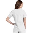 thumbnail image 3 of Landau Essentials Haut d'Uniforme à Boutons-Pression pour Femme, Coupe Classique Décontractée, Col en V, 4 Poches, 3 of 6