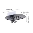 thumbnail image 3 of Oleegame 1PC Spoon And Lid Rest Bathroom Soap Dish Storage Holder Rack Soapbox Plate Tray Drain Brown, 3 of 5