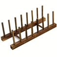 thumbnail image 1 of Bamboo Dish Plate Bowl Cup Book Pot Lid Cutting Board Drying Rack Stand Drainer Storage Holder Organizer Kitchen Cabinet（Keep Dry）, 1 of 7