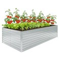 thumbnail image 1 of Outsunny Galvanized Raised Garden Bed, 8' x 4' x 2' Planter Box, Silver, 1 of 10