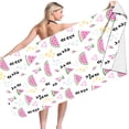 thumbnail image 4 of Microfiber Beach Towel Super Colorful Bath Towel Sandproof Beach Blanket Multi-Purpose Towel For Travel Swimming Pool 30x60 Inch, 4 of 7