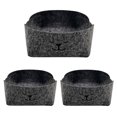 thumbnail image 1 of Zootealy 3PCS Felt Storage Box Key Small Storage Basket DIY Foldable Office Desk Home Cute Dog Printed Sundries Organizer, 1 of 7