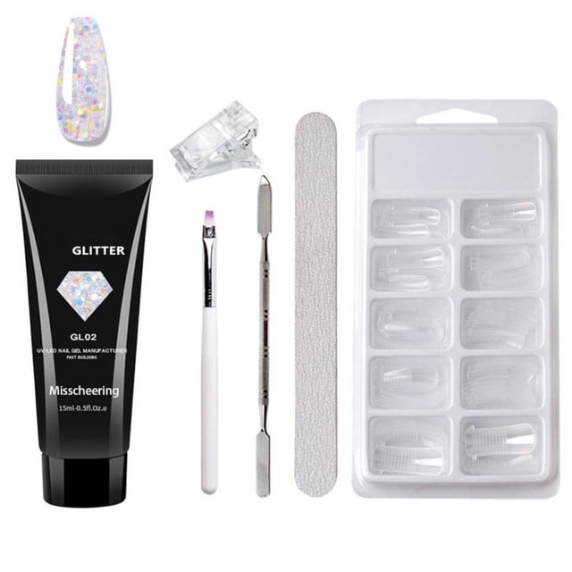 Nail Extension Gel Set Nail Gel Kit Nails Starter Set Professional Kit Nail Manicure Salon Set for Beginners