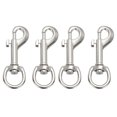 thumbnail image 1 of Uxcell 4 Pcs Flag Swivel Snap Clips, 2.7 Inch Heavy Duty Alloy Flag Pole Snaps Hooks, Silver Tone, 1 of 6