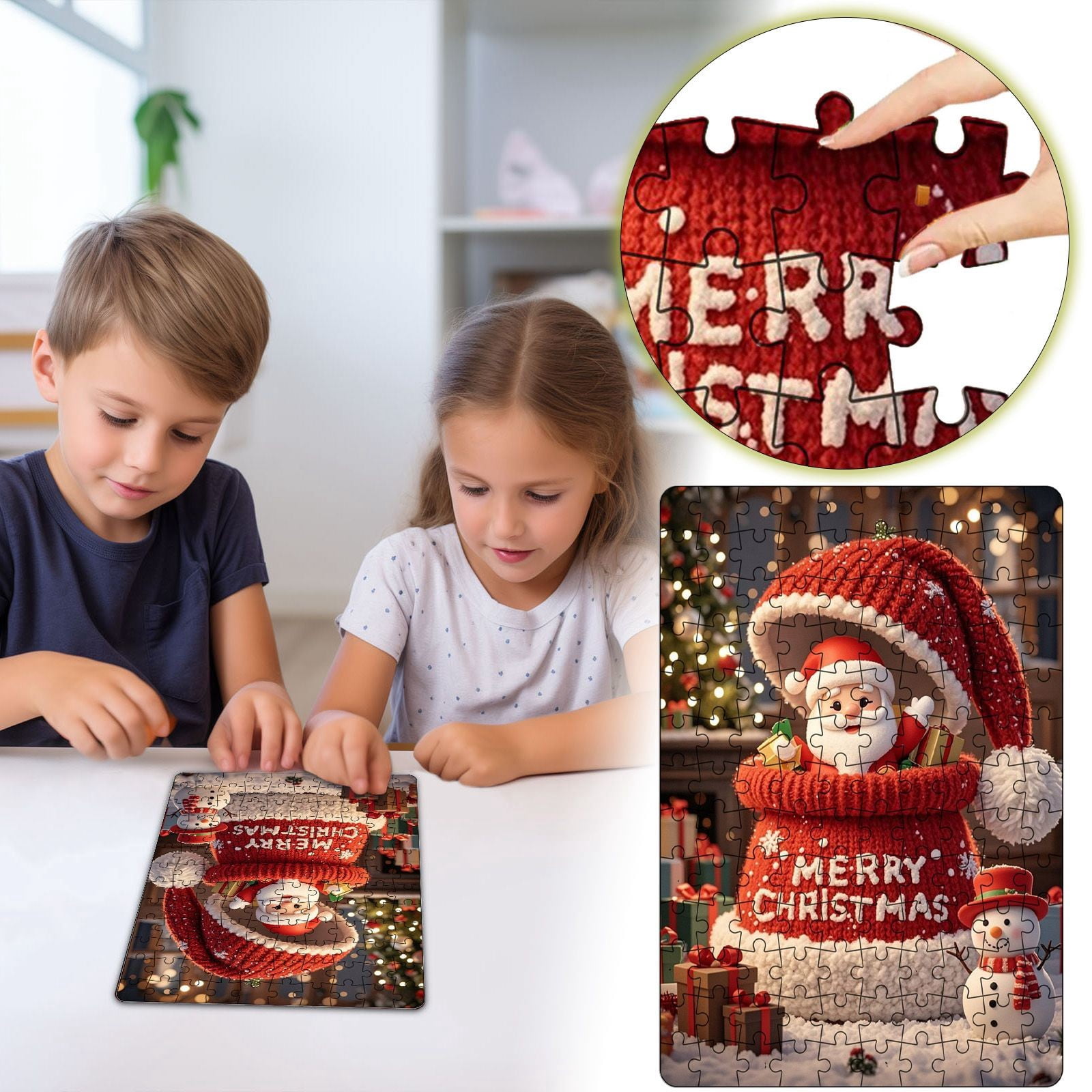 Puzzle Games for Kids and Adults Family Interactive Entertainment Educational Puzzle Games Holiday Puzzles
