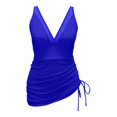 thumbnail image 4 of Women Swim Dress Swimsuits Slimming Mesh Sheer Sarong Wraps Bathing Suit, 4 of 5