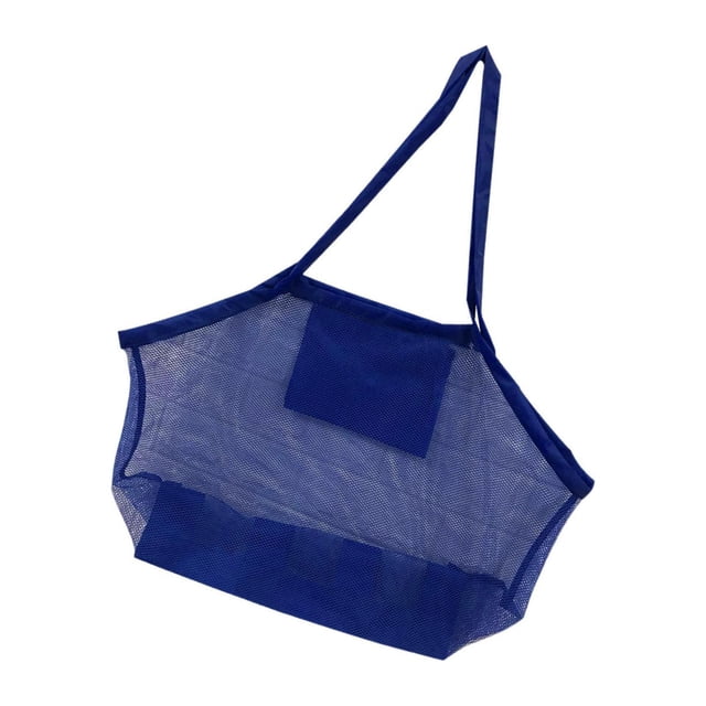 maskred Versatile Beach Toys Bag Durable Mesh Tote for Poolside Adventures Blue Extra Large 1Set
