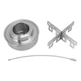 thumbnail image 2 of Réchaud de Camping Portable, Mini Réchaud de Randonnée en Acier Inoxydable avec Support Croisé pour Camping en Plein Air, Randonnée, Pique-Nique, 2 of 7