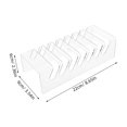 thumbnail image 2 of CRILSTYLEO Acrylic Desktop Cell Phone Holder Stand with Multi Device Storage Slots, 2 of 8