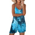 thumbnail image 2 of ORUYROP SNUGWIND Femmes Casual Sans Manches Sangle Lâches Combinaisons Réglables Stretch Shorts Romper avec Poches, 2 of 5