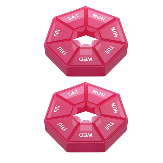 organizer box pill storage case portable tablet holder 7 grid tablet box plastic pill case