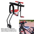 thumbnail image 3 of Vélo Bébé avant Barre Rétractable Extensible Coussin Rembourré en Fer Robuste Dossier Vélo Bébé avant pour Enfants, 3 of 8