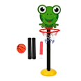 thumbnail image 4 of QualitChoice Cute Basketball Hoop Stand Kit Adjustable Kids Indoor Frog Children Height, 4 of 6