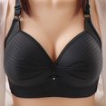 thumbnail image 2 of Bras for Women 2PCS Womans Printing Gathered Together Large Size Daily Bra Underwear No Rims, 2 of 4