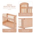 thumbnail image 2 of Mini Lit Maison Miniature Mini Lit Accessoires Mini Maison pour Enfants Jouet Mini Maison 1:12, 2 of 9
