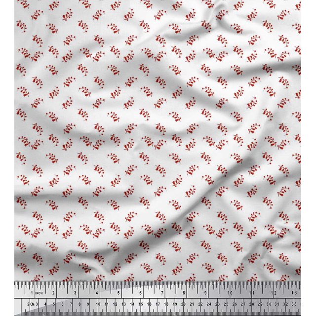 Soimoi Velvet Fabric Floral Shirting Decor Fabric Printed Yard 58 Inch Wide