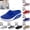 Blue, variant on longantii Womens Orthopedic Shoes Arch Support Slip on Non Slip Sneakers Wide Width Mesh Stretch Business Casual Shoes Soft 2026 New Foam Shoes Black