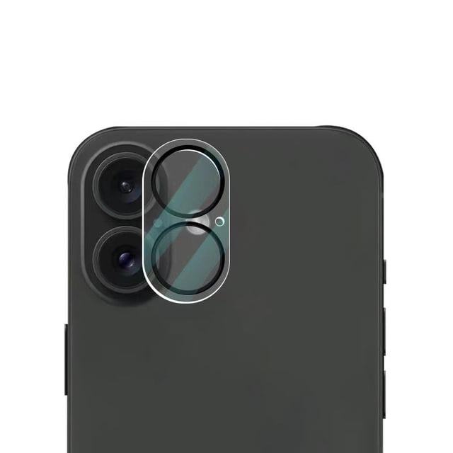 PANDACO Black Trim Camera Lens Tempered Glass Protector (3 Pack) for iPhone 16 Plus