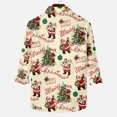 thumbnail image 4 of Pompotops Chemise à Manches Longues pour Hommes avec Boutons, Imprimé Père Noël, Col Rabattu, en Solde, 4 of 4