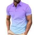 thumbnail image 3 of QATAINLAV Men's Classic Fit Polos Shirts Performance Stretch Golf Tees Shirt Solid Moisture Wicking Short Sleeve Tennis Tops Multicolor S Lightning Sale, 3 of 6