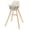 Beige, variant on Babyjoy 3 in 1 Convertible Wooden High Chair Baby Toddler Highchair w/ Cushion Beige