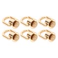 thumbnail image 1 of D Ring Rivet, 20 Sets 360 Degree Rotatable Ball Studs D Ring Rivets with Screws  Zinc Alloy Iron DIY Leather Craft Accessories for Handbags Pet Collars Wallets Hats, 1 of 7