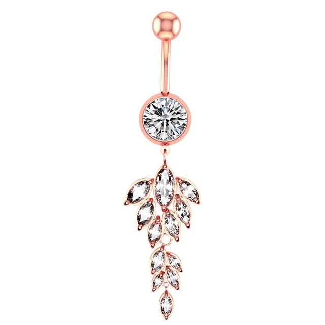 TIMIFIS Dangle Belly Button Rings Belly Button Ring Updated S Urgical Steel Belly Button Rings With Properly ummer