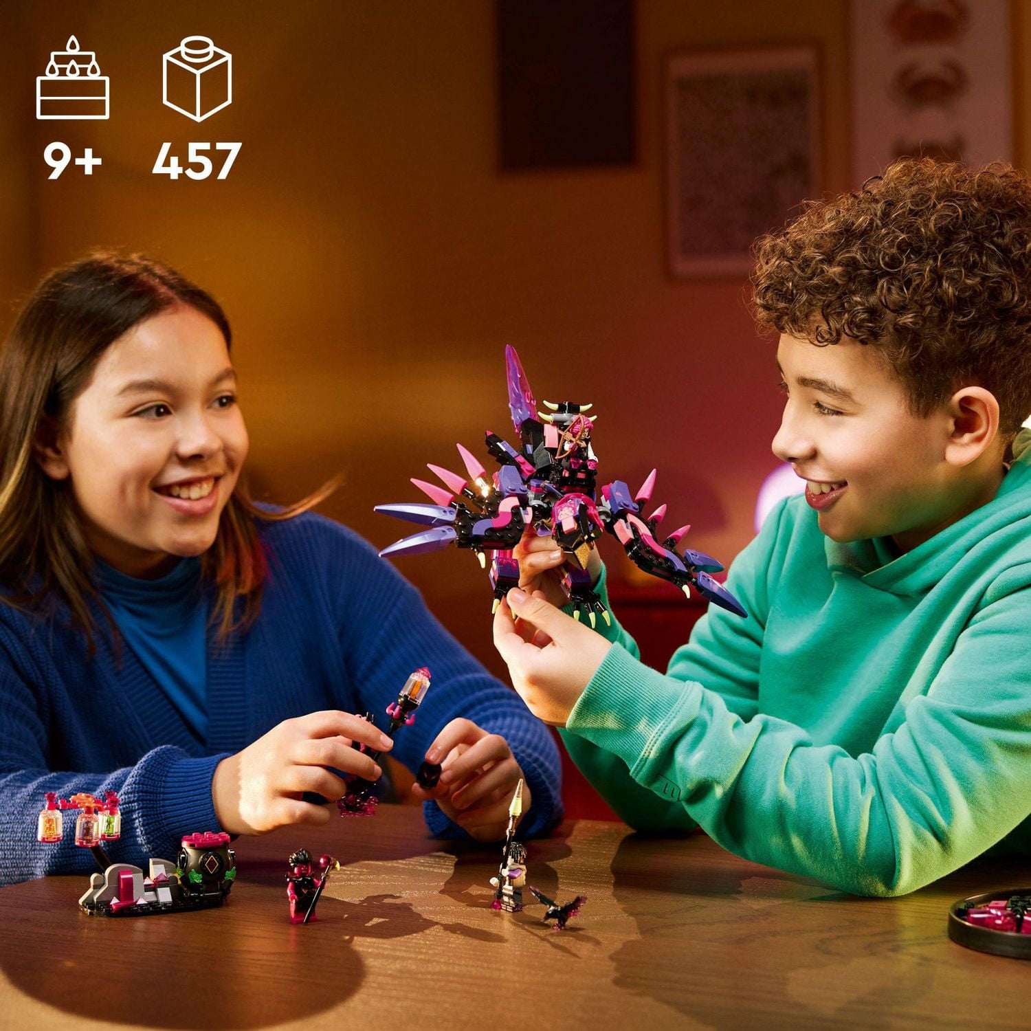 LEGO DREAMZzz The Never Witch’s Nightmare Creatures - Building Toy for Girls & Boys Age 9+ - Kids Toy W/ 3 Building Options & 5 Minifigures - 71483