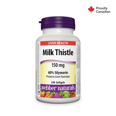 Webber Naturals® Milk Thistle 60% Silymarin 150 Mg