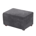 thumbnail image 3 of AMERTEER Stretch Footstool Slip coers Rectangle Footrest Protector Storage Ottoman Coer, 3 of 11